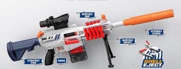 Детский автомат NERF,-Нерф с мягкими пулями гильзы вылитают  141213 фото