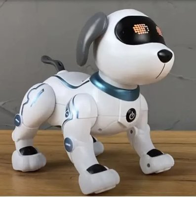 Робот собака на радіокеруванні Smart Pet інтерактивний з підсвічуванням та звуками Білий 21-4NK16 фото