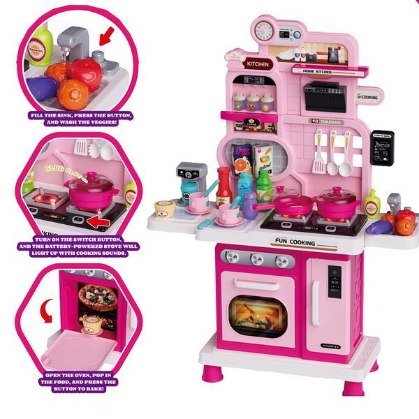 Детская игровая кухня Mini Chef 008-969 B с водой, светом и звуком 56 элементов 200692 фото