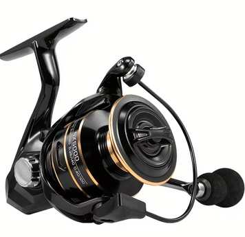 Котушка рибальська ROOBLINOS NX3000 Black/Gold, передавальне число 5.2:1 ТNX3000 фото