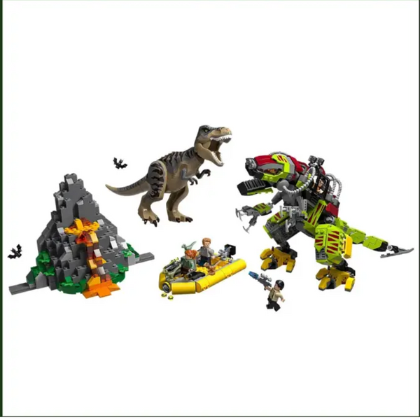 Конструктор Dinosaur World 11337 Бой тираннозавра и робота-динозавра 740 деталей 11337 фото