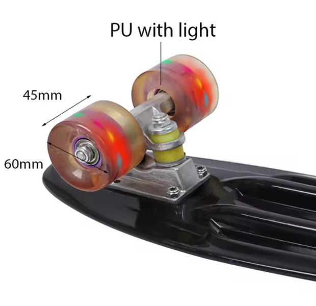 скейтборд дитячий пенні борд зі колесами, що світяться. 74544 фото