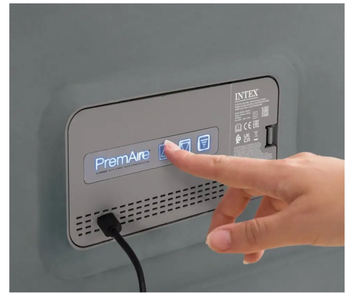 Надувне ліжко Intex 64926 PremAire II (152х203х46 см) з вбудованим насосом  150413 фото