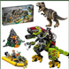 Конструктор Dinosaur World 11337 Бой тираннозавра и робота-динозавра 740 деталей 11337 фото 1