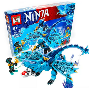 Конструктор Ninja (Ніндзя) - Водний дракон Джея, майстра Кружитцю, синього Ніндзяго / Дитячий великий ігровий набір Ninjago  MG382 фото