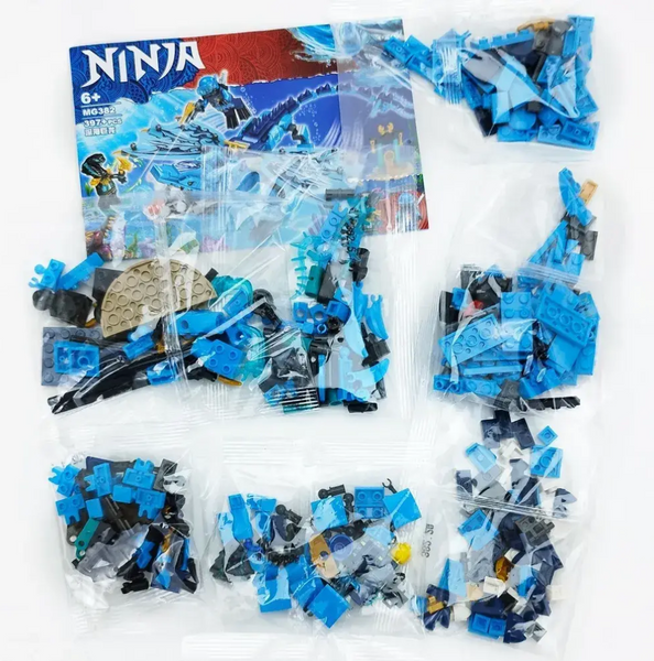 Конструктор Ninja (Ніндзя) - Водний дракон Джея, майстра Кружитцю, синього Ніндзяго / Дитячий великий ігровий набір Ninjago  MG382 фото