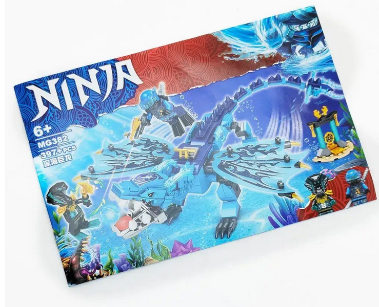 Конструктор Ninja (Ніндзя) - Водний дракон Джея, майстра Кружитцю, синього Ніндзяго / Дитячий великий ігровий набір Ninjago  MG382 фото