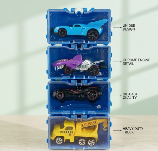 Набір гоночних машинок Hot Wheels із 4 штук  170173 фото