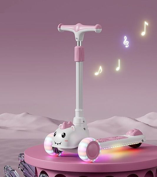 Дитячий самокат Skyper R-7210-14: Інтерактивна платформа з музикою, світлом та широкими колесами 189274 фото