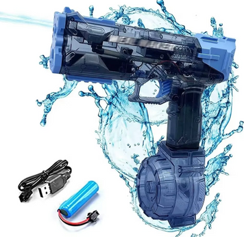 copy_Электрический водный пистолет W 555 с прозрачным корпусом и двумя магазинами 171859 фото