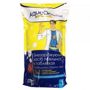 Хімія для басейну AquaDoctor MC-T 3 в 1 (1 кг): мультифункціональні таблетки MC-T 1/20-024569   фото