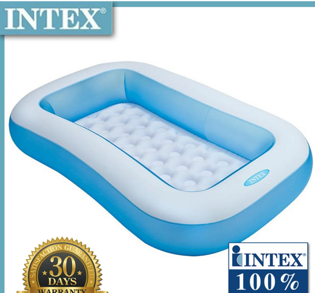 Дитячий надувний басейн з надувним дном Intex 57403, 166 х 100 х 28 см 57403 фото