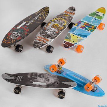 Скейтборд дитячий Best Board С 32040: Світлові колеса та зручна ручка для перенесення 74502 фото