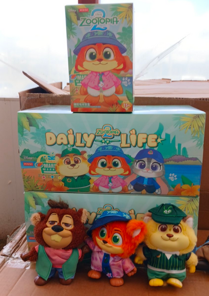 М'яка іграшка-сюрприз Miniso Zootopia 2 &laquo;Daily Life&raquo; (Висота 19 см, 6 видів у коробці) 45-68 фото