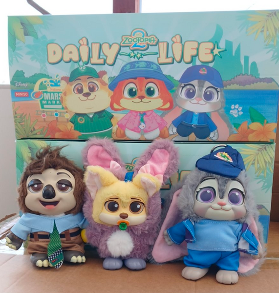 М'яка іграшка-сюрприз Miniso Zootopia 2 &laquo;Daily Life&raquo; (Висота 19 см, 6 видів у коробці) 45-68 фото