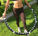 Утяжеленный массажный обруч Хула Хуп (Hula Hoop) с магнитными вставками: 1.3 кг, разборный MEX23 фото 4