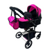 Коляска для кукол 2 в 1 CARRELLO FORTUNA 9695 Rose Red с опрокидывающейся ручкой и сумкой 9695-R фото 5