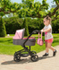 Дитяча коляска для ляльок 3 в 1 Carrello Magia 9636 Pink: Повний ігровий набір з автокріслом 9636-1 фото 7