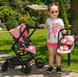 Дитяча коляска для ляльок 3 в 1 Carrello Magia 9636 Pink: Повний ігровий набір з автокріслом 9636-1 фото 2