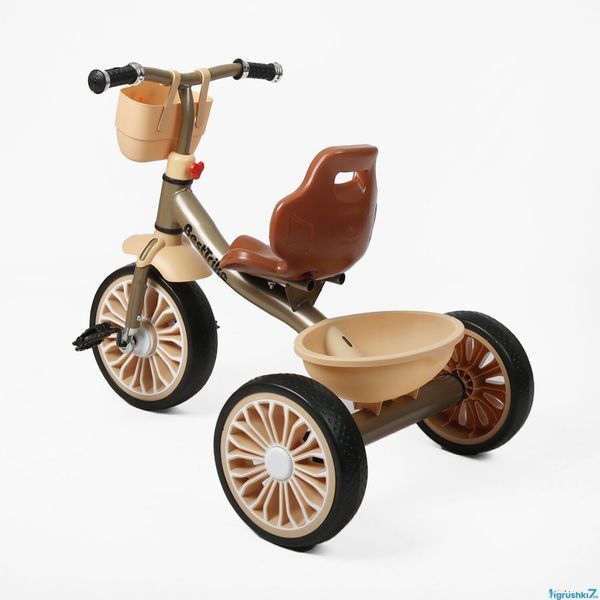 Детский трехколесный велосипед Best Trike BS-81694: стальная рама, колеса EVA, корзина 193690 фото