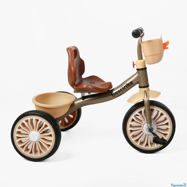 Детский трехколесный велосипед Best Trike BS-81694: стальная рама, колеса EVA, корзина 193690 фото