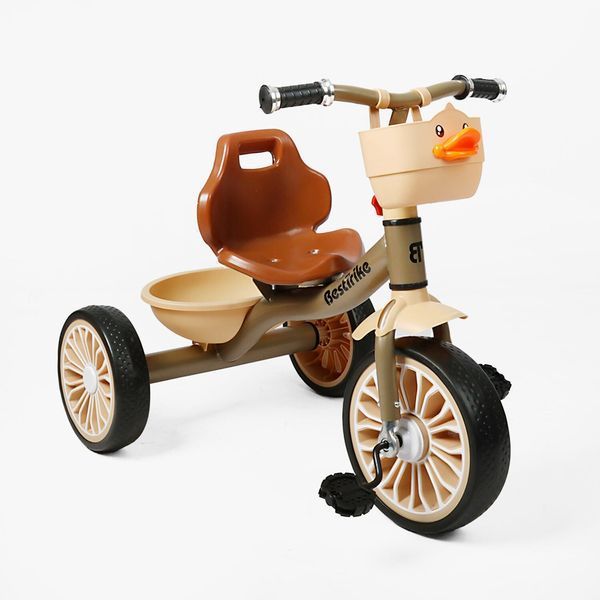 Детский трехколесный велосипед Best Trike BS-81694: стальная рама, колеса EVA, корзина 193690 фото