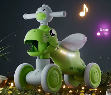 Дитячий 4-колісний велобіг JOY LK-60812: світлові та звукові ефекти, PU колеса 193999 фото