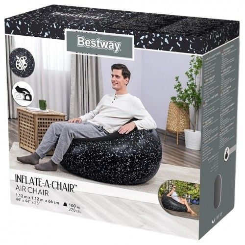 Надувне крісло для відпочинку Bestway 75153 (Чорне) 75153 фото