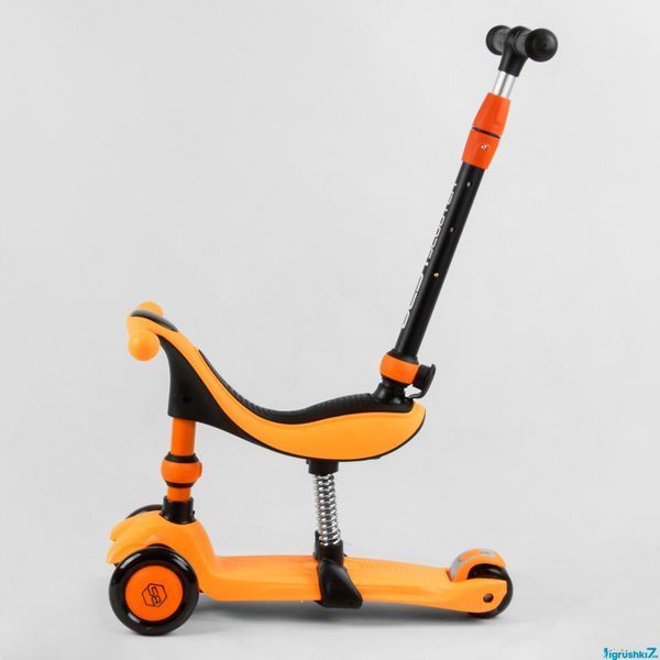 Самокат-велобіг 3в1 Best Scooter BS-50584: Батьківська ручка, сидіння та амортизатори 105657 фото