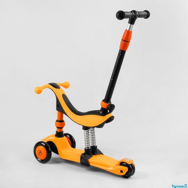 Самокат-велобіг 3в1 Best Scooter BS-50584: Батьківська ручка, сидіння та амортизатори 105657 фото