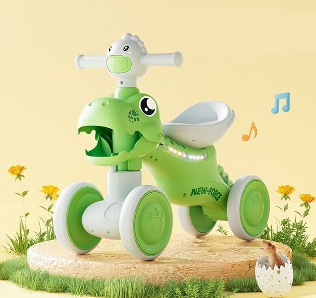 Дитячий 4-колісний велобіг JOY LK-60812: світлові та звукові ефекти, PU колеса 193999 фото