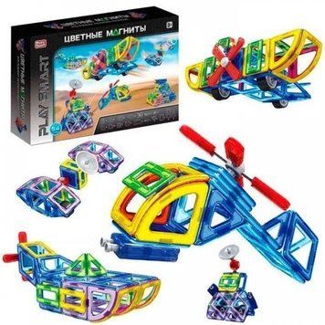 Магнітний конструктор Play Smart 2429 техніка, 54 деталі 2429 фото